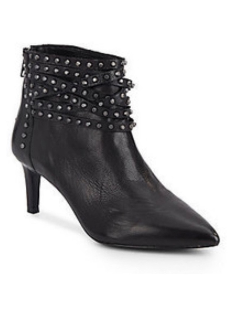 Ash Dangerous Studded Leather Ankle Booties Size 39